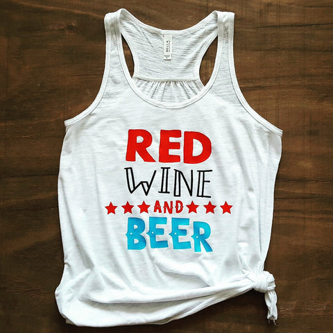 Red Wine and Beer Tank | White Slub