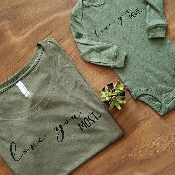 Love You Most Tee | Vintage Green