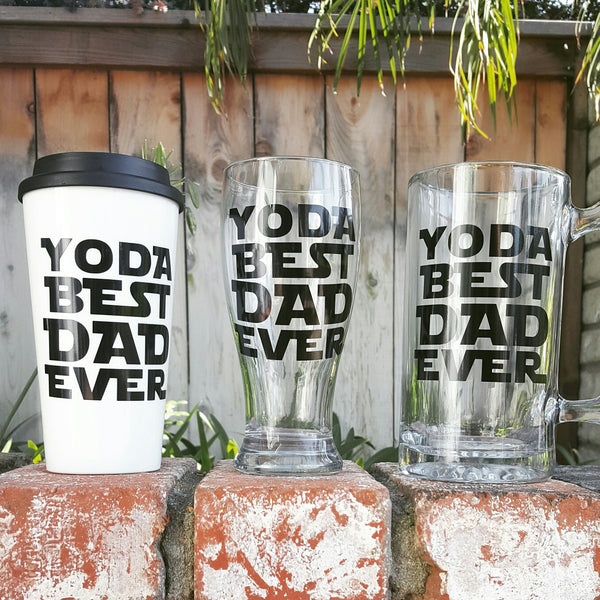 Yoda Best Dad Ever - Beer Glass