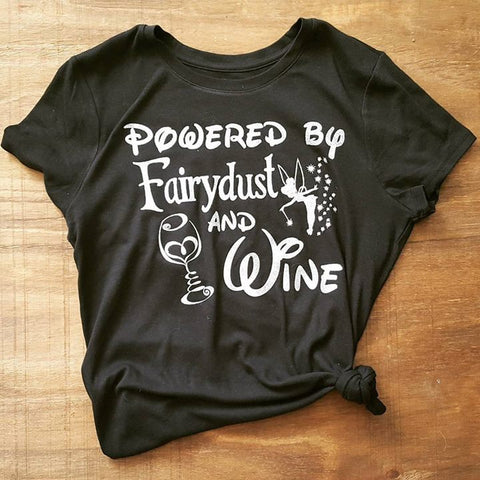 Powered by Fairydust and Wine Tee | Black