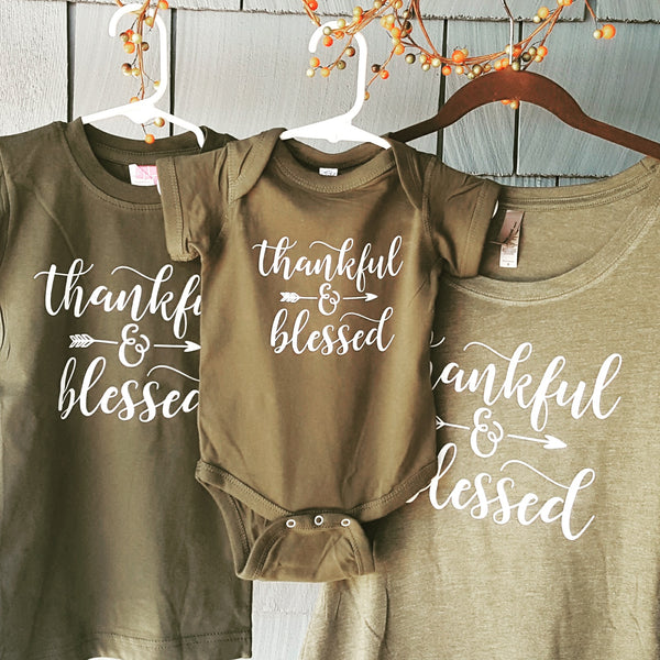 Thankful & Blessed | Vintage Green