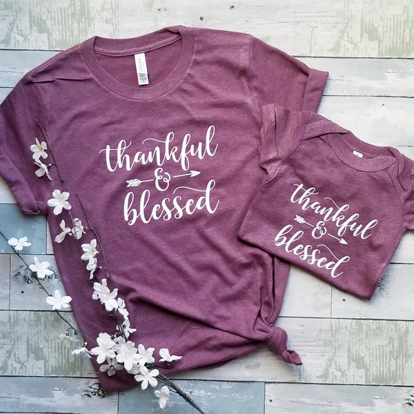 Thankful & Blessed | Heather Maroon