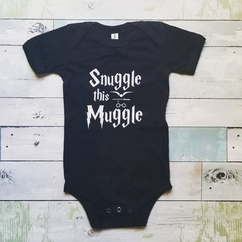 Snuggle this Muggle Onesie | Black