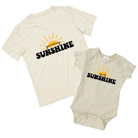 You are my Sunshine | Mama & Kiddos Set | Oatmeal