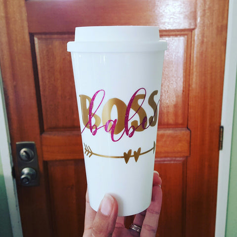 Boss Babe - Travel Coffee Mug