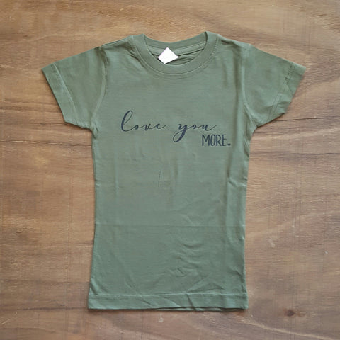Love You More Tee | Vintage Green
