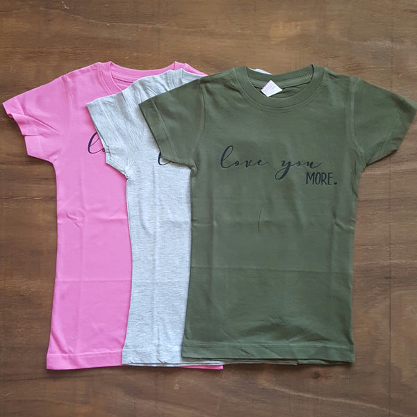 Love You More Tee | Vintage Green